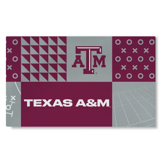 Discover Northwest NCAA Texas A&M Aggies Colorblock Washable Area Living Rug