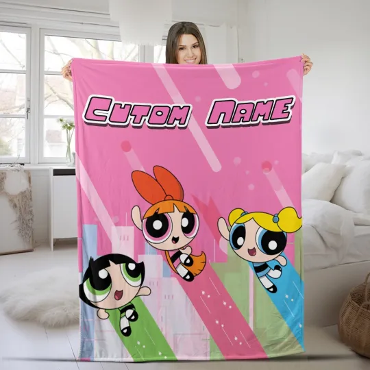 Customized The Powerpuff Girls Blanket Personalized Blanket Bedding Comfortable
