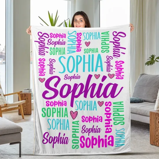 Discover Custom Blanket with Name Personalized Blanket  Name Blanket for Adults