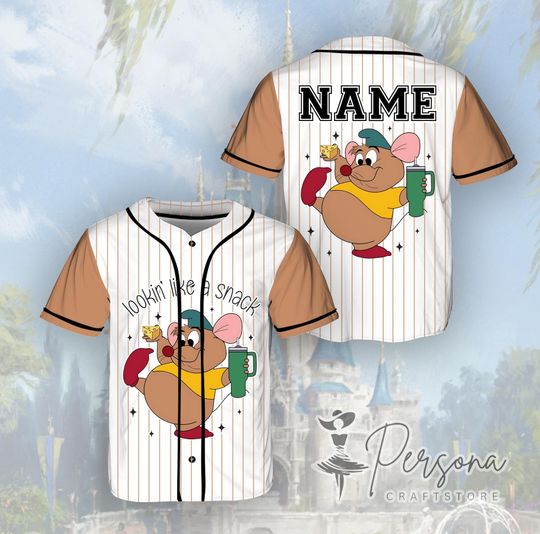 Discover Disney Looking Like A Snack Gus Gus Baseball Jersey, Gus Gus Jersey, Disneyland Trip Shirt, Cinde Gus Gus Shirt.