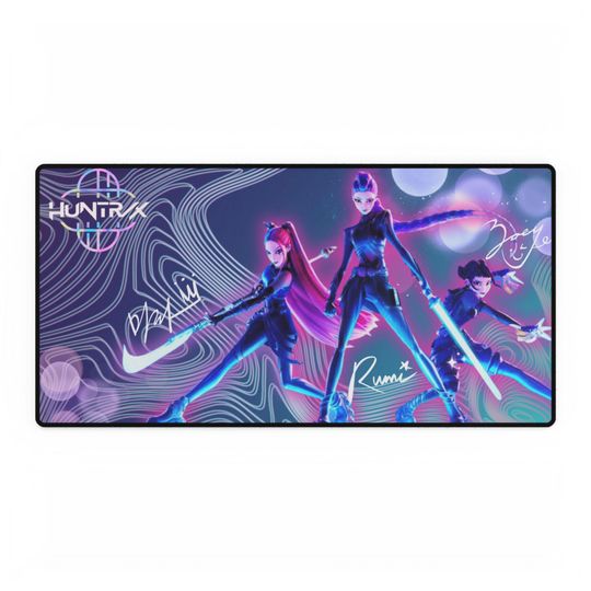Discover Huntrix K Pop Demon Hunters Desk Mat 31.5" x 15.5"