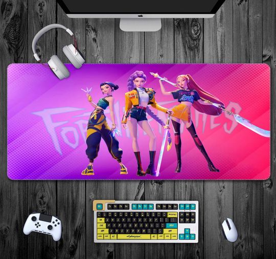 Discover KPop Demon Hunters Mouse Pad XXL Large Gaming Desk Mat