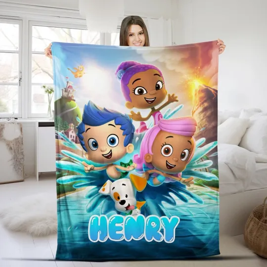 Discover Bubble Guppies Fleece Blanket  Bubble Guppies BlanketBubble Guppies Characters M