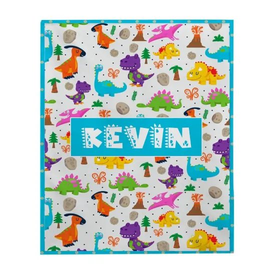 Discover Dinosaur Blanket, Triceratops, Plush Fleece Blanket, Kids, Teen Bedding