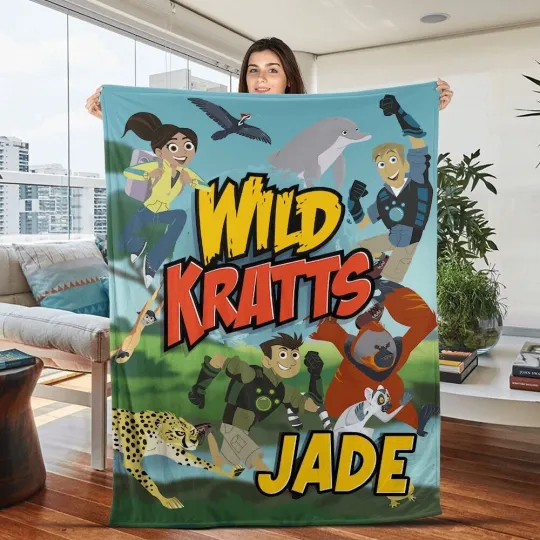 Discover Customized Wild Kratts Plush Fleece Blanket, Wild Kratts Birthday Party