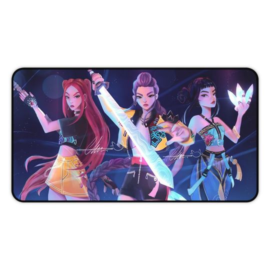 Discover KPOP Demon Hunter Desk Mat, Gaming Mouse Pad, Workspace Accessories, Eco-Friendly Gift for Kids and Nature Lovers