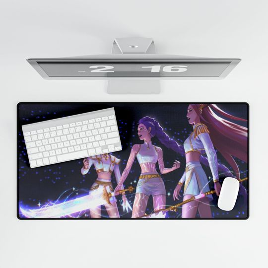 Discover K-POP DEMON HUNTERS Desk Mat, Gaming Mouse Pad, Anime Desk Cover, Kawaii Large Desk Pad