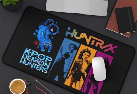 Discover Large Desk Mat Gamer Girl Desk Pad Mousepad Gaming Accessory for Demon Hunters Fan Christmas Gift for Her