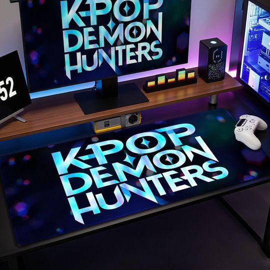 Discover Kpop Demon Hunters Gaming Mouse Pad, Non-Slip Rubber Base, HD Print, Desk Mat for Gaming and Office