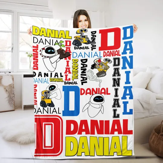 Discover Disney Wall E Plush Fleece Blanket, Wall E Robot , Wall E Quotes Characters