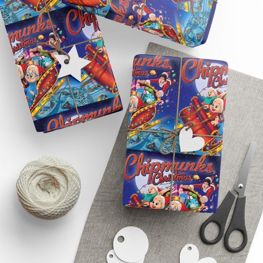 Discover Vintage Alvin and the Chipmunks Gift Wrap for Holiday Packaging and Festive Crafts