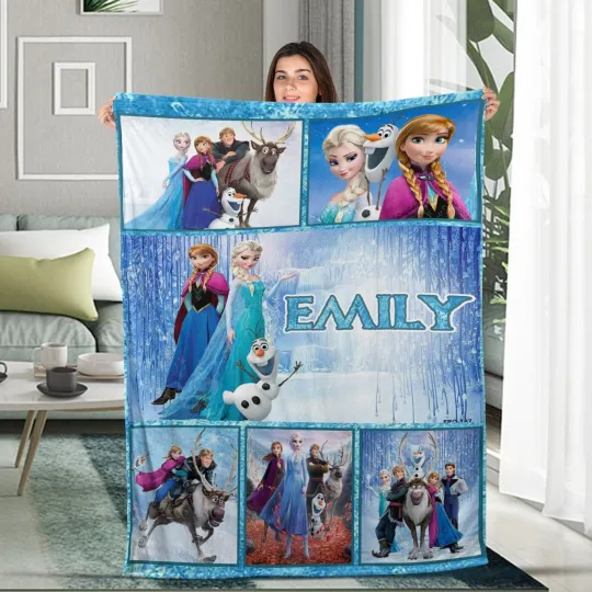 Discover Personalized Family Frozen Elsa Queen Blanket Elsa Queen Blanket Family Frozen