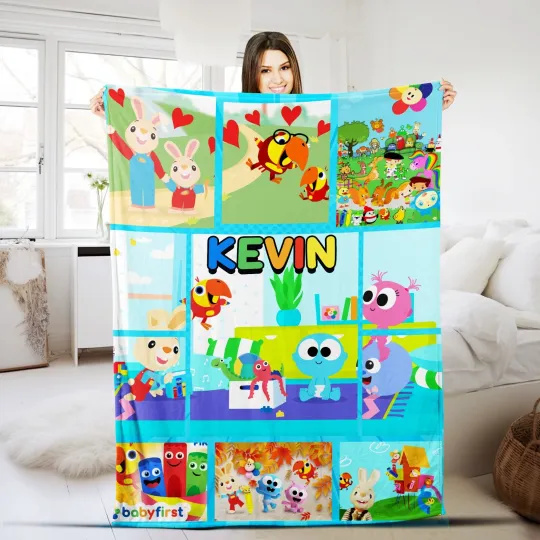 Discover Personalized Baby First TV Plush Fleece Blanket, Baby First TV Birthday Party