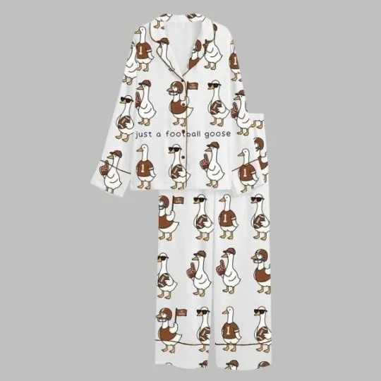 Discover Football Goose Gameday Pajama Set for Adults