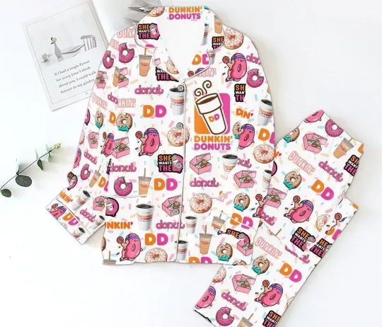 Dunkin' Donuts Pajama Set for Adults