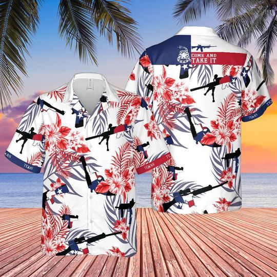 Discover Come And Take It Texas Gun Lover Hawaiian Aloha Shirt
