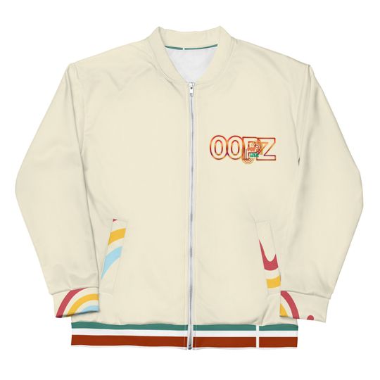 Discover White Oopz Ink Grapic Design Unisex Bomber Jacket