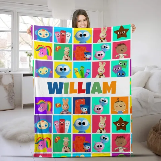 Discover Custom Baby First TV Blanket, Baby First TV Bedding Set, Baby First TV Bedding S