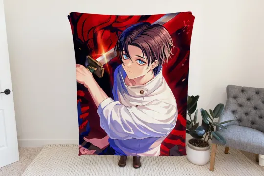 Katana Sorcerer Anime Plush Fleece Blanket & Manga  Fleece Blanket