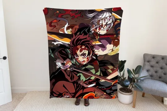 Discover Anime Demon Hunters Plush Fleece Blanket Manga  Fleece Blanket