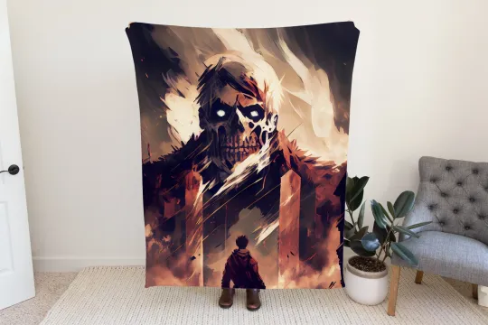 Discover Fighting Giant Anime Plush Fleece Blanket & Manga  Fleece Blanket