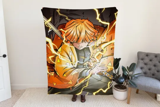Discover Thunder Breathing Anime Plush Fleece Blanket & Manga  Fleece Blanket