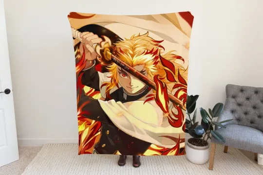 Discover Flame Breathing Anime Plush Fleece Blanket & Manga  Fleece Blanket