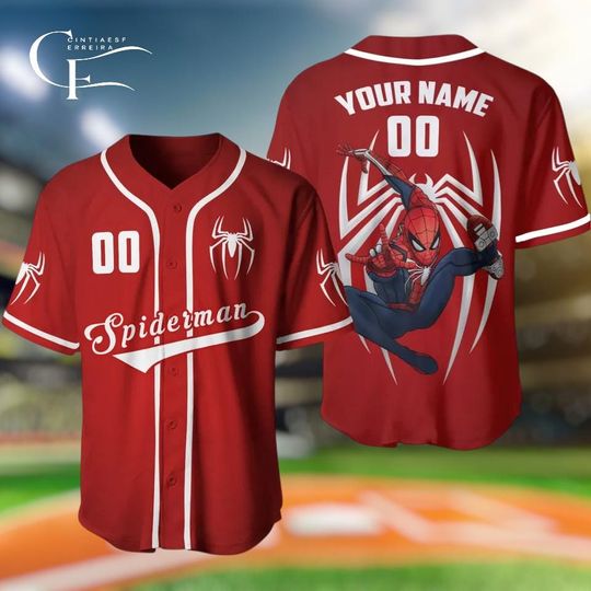 Discover Personalized Exclusive Superhero Baseball Jersey, Custom Name Number Team Jersey, Kids Youth Adult Hero Baseball Shirt