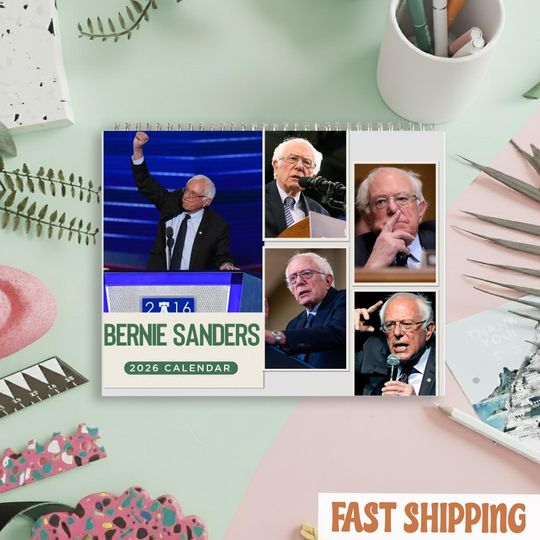 Bernie Sanders Wall Calendar 2026, Gift for Anti Trump