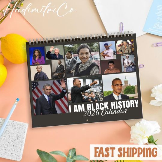 Discover Black History Calendar 2026, Wall Calendar For Home Decor