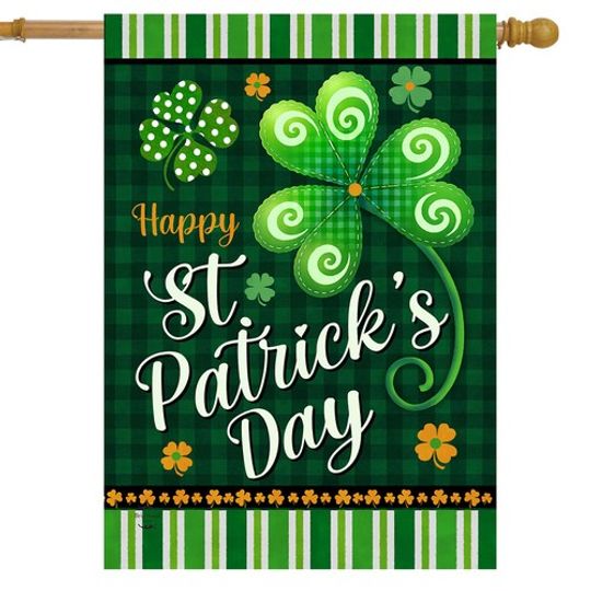 Discover Briarwood Lane Happy St. Patrick's Day House Flag XXH