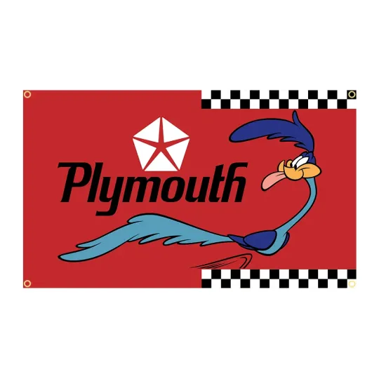 Discover 90x150cm Road Plymouth Runner Flag Polyester Printed Garage or Outdoor Decoration Banner Tapestry