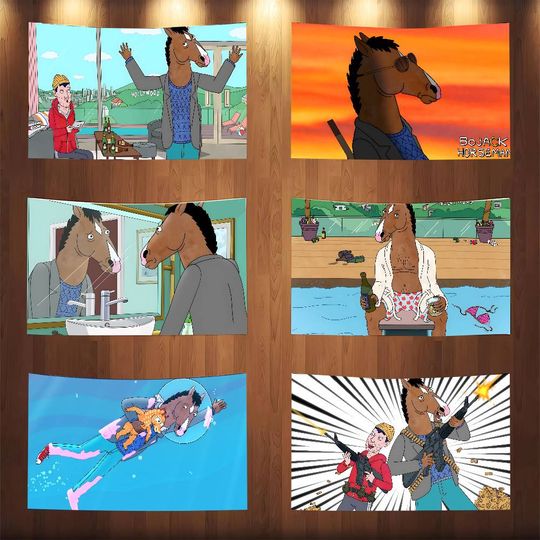 Discover BOJACK HORSEMAN Flag Banner Tapestry Outdoor Decors Garage Decoration Funny Flags For Bedrooms Flaga