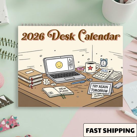 Discover Funny Office 2026 Desk Calendar, Wall Calendar 2026 for Him, Her