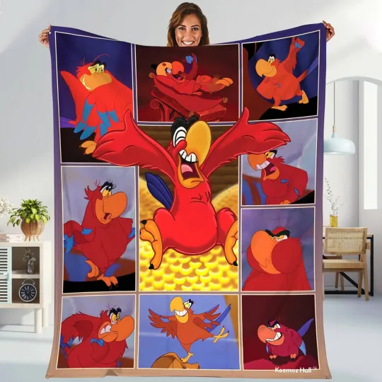 Discover Aladdin Iago Blanket  Aladdin Magic Blanket Jafar Iago Blanket  Magic Kingdom Th