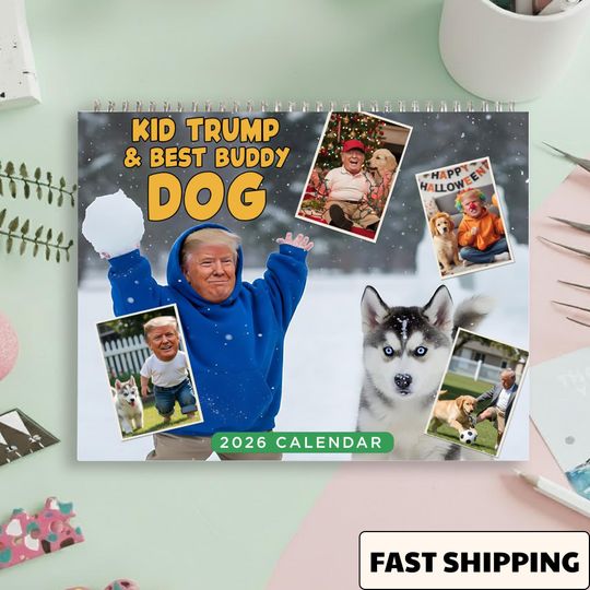 Discover Funny Trump 2026 Calendar, Funny Calendar Kid Trump Calendar, Gag Gifts, Funny Gift Ideas