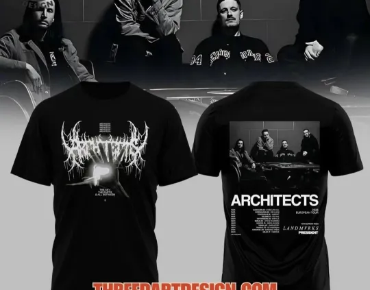 Discover ARCHITECTS 2026 European Tour 3D T-Shirt Unisex Full Size