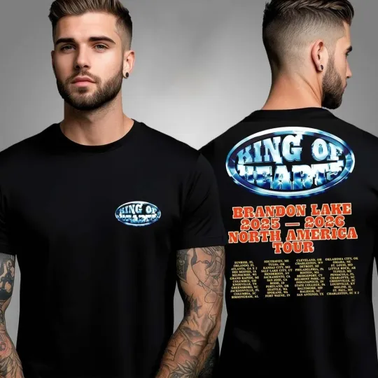 King Of Hearts Brandon Lake 2025-2026 North America Tour T-Shirt