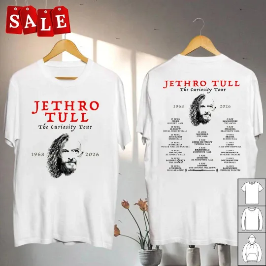Discover Jethro Tull 2026 The curiosity Tour Gift For Fans Unisex Shirt