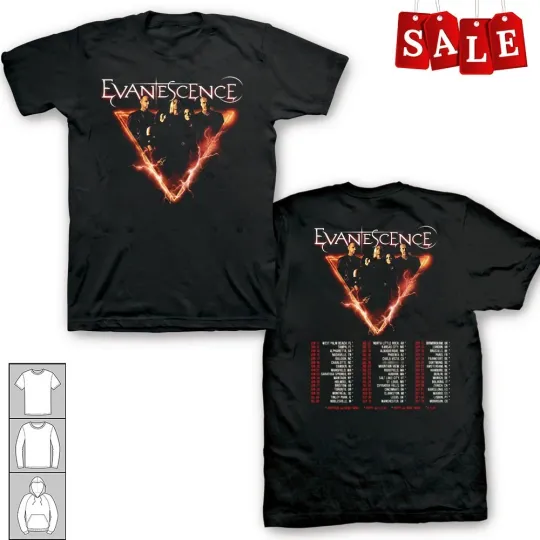 Evanescence 2026 tour Gift For Fans Unisex Shirt