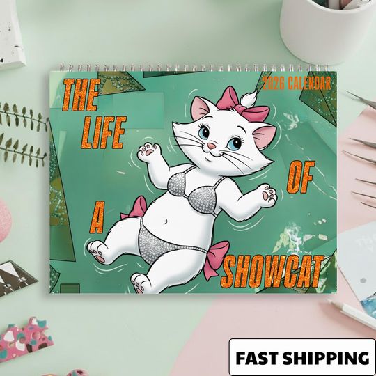 Discover Life of Cat Aristocats Marie Cat Wall Calendar 2026, Disney Cat Monthly Planner for Girls
