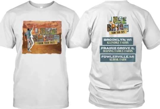 Discover Luke Bryan Farm Tour 2026 T-shirt