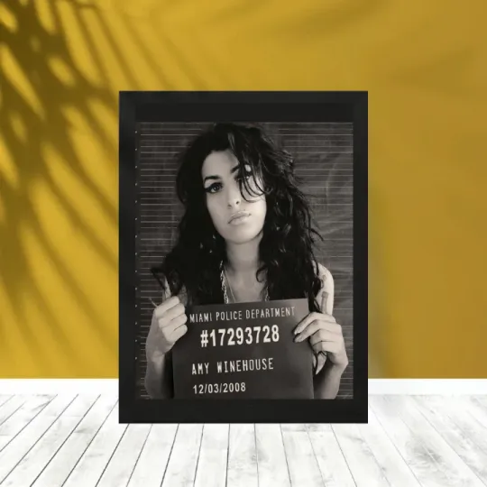 Discover Amy Jade Winehouse Celebrity Mugshot Poster Vertical