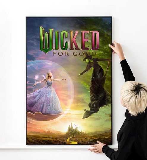 Discover Wicked: For Good 2025 Movie Poster High Quality Print Photo Wall Art Canvas Cloth Multi size - 16x24"
