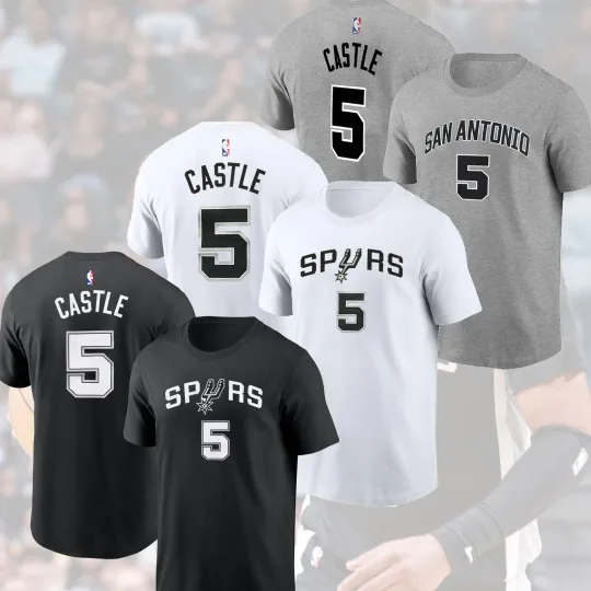 Stephon Castle #5 San Antonio Spurs 2025 Name & Number Gift For Fans