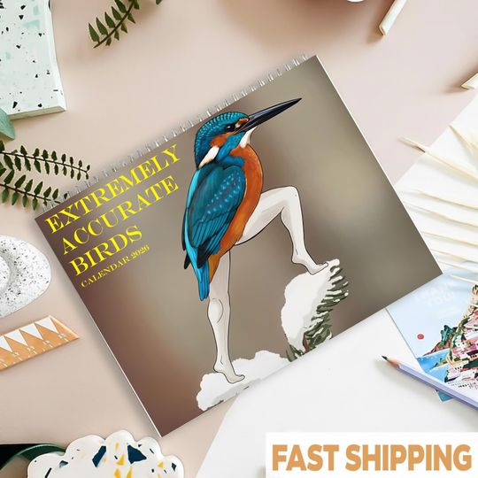 Discover Extremely Accurate Birds 2026 Wall Calendar, Gag Gifts for the Bird Love, Funny 2026 Birds Calendar, Gift For Friends, New Year Gift