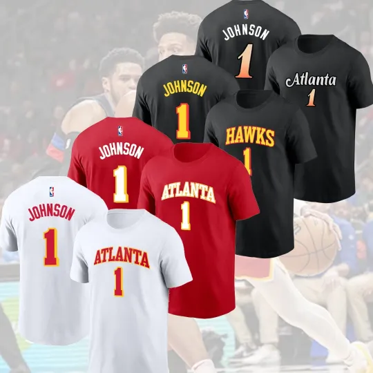 Discover HOT ITEM! Jalen Johnson #1 Atlanta Hawks 2025 Name & Number Fastship For Fans