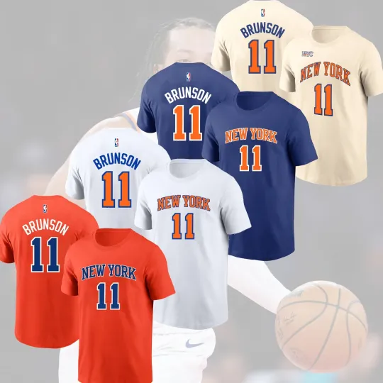 Discover SALE HOT! Jalen Brunson #11 New York Knicks 2025 Name & Number Fan Gifts