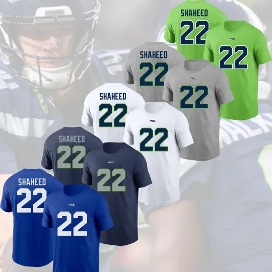 Rashid Shaheed #22 Seattle Seahawks 2025 Name & Number Gift For Fans