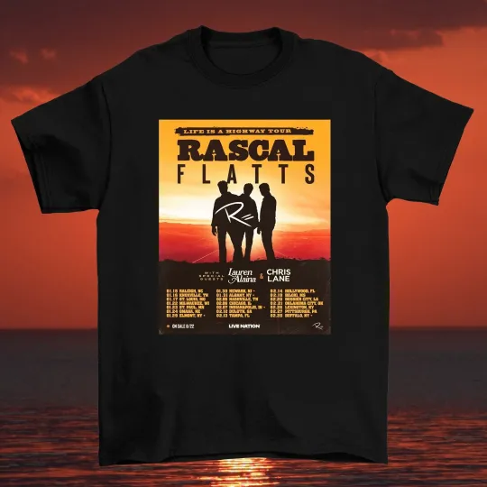 Discover Rascal Flatts Comeback with 2026 LIFE IS A HIGHWAY TOUR T Shirt Unisex S-5XL